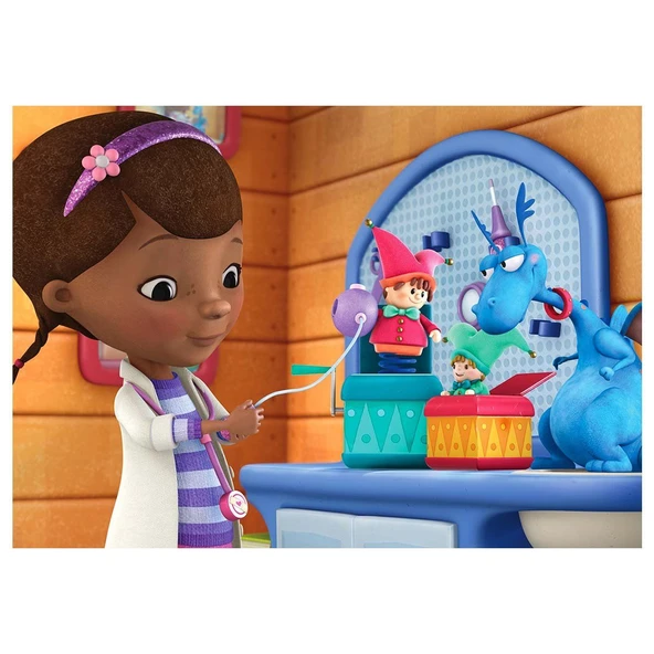 OMZ KS Doc McStuffins 100 Parça Puzzle Kız Erkek Çocuk Oyuncak Eğitici Oyuncaklar ürün görseli 1