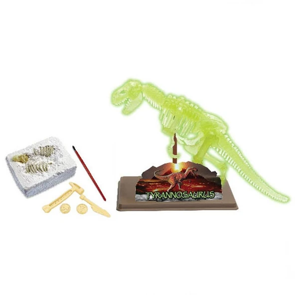 OMZ Dinozor Kazma Kiti Tyrannosaurus İskeleti Kız Erkek Çocuk Oyuncak Eğitici Oyuncaklar ürün görseli 1