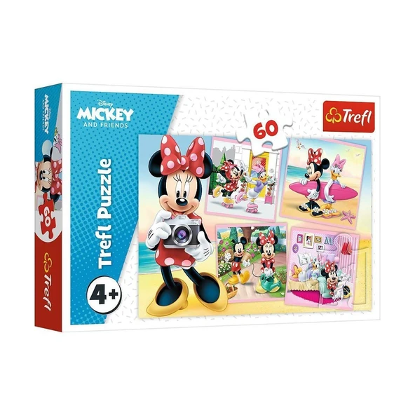 OMZ PUZZLE-17360 Mickey 60 Parça Puzzle Kız Erkek Çocuk Oyuncak Eğitici Oyuncaklar ürün görseli 1