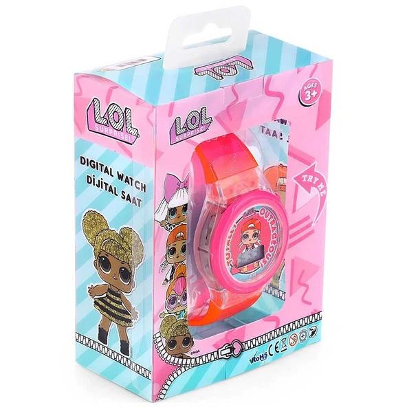 OMZ MiniFlak Lisanslı LOL Surprise LOL7210 Çocuk Pembe Işıklı Çocuk Kol Saati Kız Erkek Çocuk Oyuncak Eğ ürün görseli 1