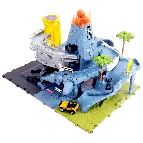 OMZ Matchbox Aksiyon Sürücüleri Volkanik Alanda Macera Oyun Seti HHW21 Kız Erkek Çocuk Oyuncak Eğitici O ürün görseli 1