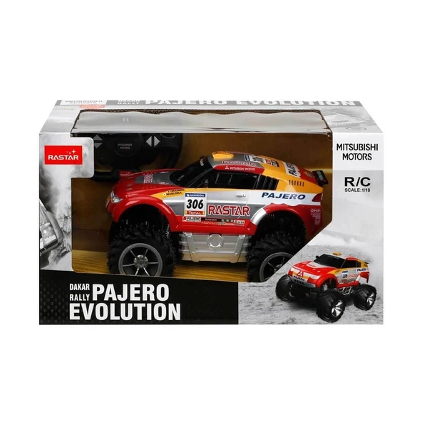 OMZ 020100 1:18 Mitsubishi Pajero Evolution Uzaktan Kumandalı Araba Kız Erkek Çocuk Oyuncak Eğitici Oyun ürün görseli 1