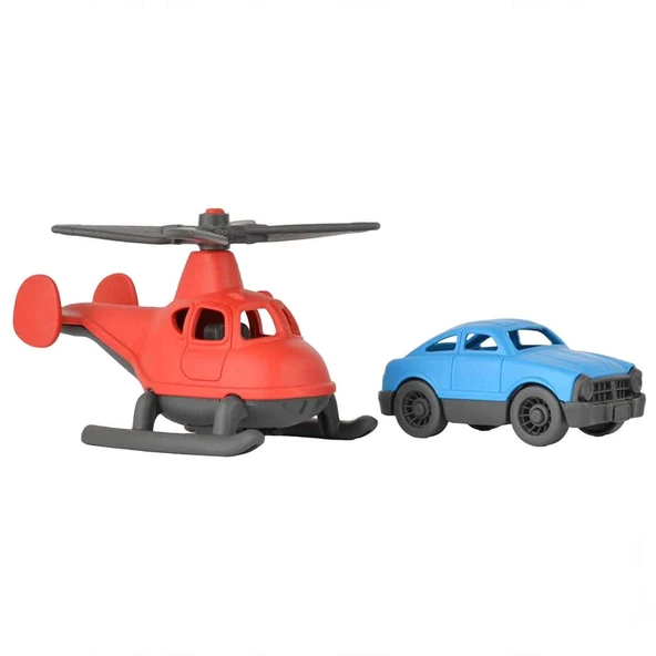 OMZ LC Minik Taşıtlar Helikopter ve Minik Araba Kız Erkek Çocuk Oyuncak Eğitici Oyuncaklar ürün görseli 1