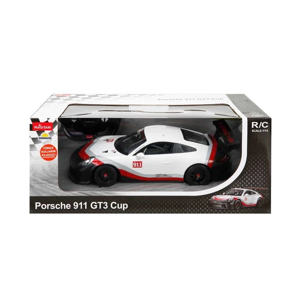 OMZ 31343 1:14 Porsche 911 GT3 Cup Uzaktan Kumandalı Işıklı Araba Kız Erkek Çocuk Oyuncak Eğitici Oyunca ürün görseli 1