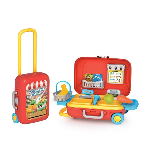 OMZ 03904 Candy Ken Market Seti Bavulum Kız Erkek Çocuk Oyuncak Eğitici Oyuncaklar ürün görseli 1