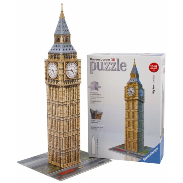 OMZ Ravensburger Big Ben Saat Kulesi 3D Puzzle Kız Erkek Çocuk Oyuncak Eğitici Oyuncaklar ürün görseli 1
