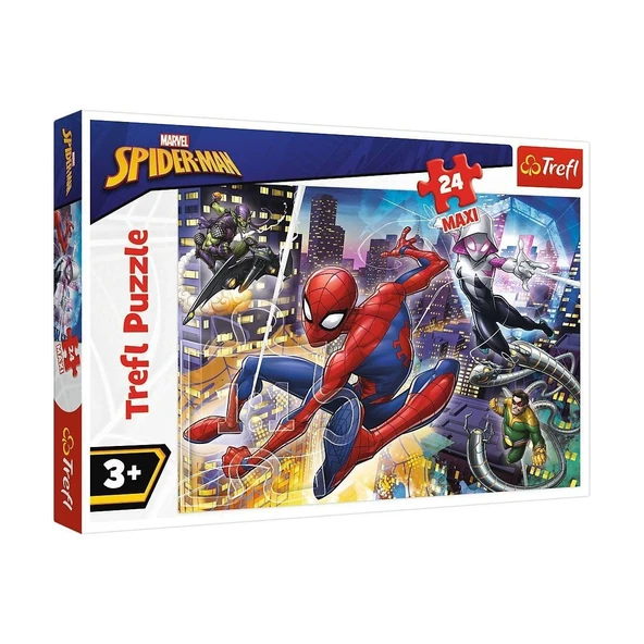 OMZ PUZZLE-14289 Spiderman 24 Parça Maxi Çocuk Puzzle Kız Erkek Çocuk Oyuncak Eğitici Oyuncaklar ürün görseli 1