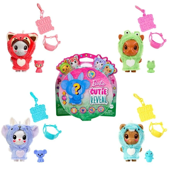 OMZ HRK32 Cutie Reveal Hayvancıklar ve Kostümleri Kız Erkek Çocuk Oyuncak Eğitici Oyuncaklar ürün görseli 1