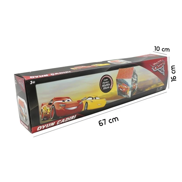OMZ Cars Oyun Çadırı Ebat 95x95x65cm - 85062 Kız Erkek Çocuk Oyuncak Eğitici Oyuncaklar ürün görseli 1