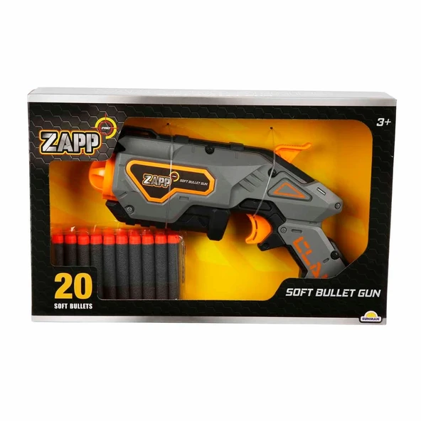 OMZ Zapp Toys 20 Mermili Sünger Dart Atan Silah 28cm Kız Erkek Çocuk Oyuncak Eğitici Oyuncaklar ürün görseli 1