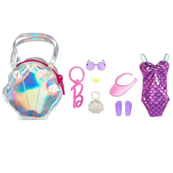 OMZ Barbie’nin Mini Çanta Aksesuarları HJT42 - Plaj Günü Kız Erkek Çocuk Oyuncak Eğitici Oyuncaklar ürün görseli 1