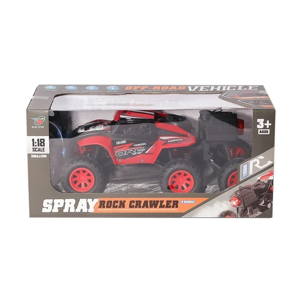 OMZ 299 Kumandalı Şarjlı Duman Atan Rock Crawler Araba 1:18 Kız Erkek Çocuk Oyuncak Eğitici Oyuncaklar ürün görseli 1