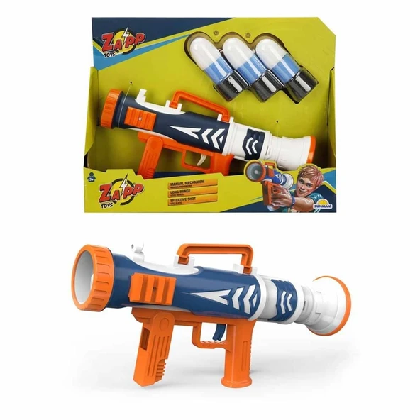 OMZ Zapp Toys Victory 3 Mermili Sünger Dart Atan Silah 25cm Kız Erkek Çocuk Oyuncak Eğitici Oyuncaklar ürün görseli 1