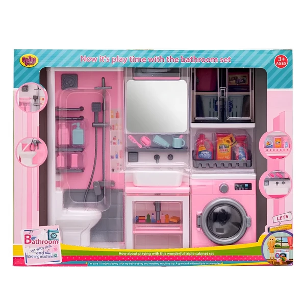 OMZ Kutuda 3'lü Yeni Banyo Seti Kız Erkek Çocuk Oyuncak Eğitici Oyuncaklar ürün görseli 1