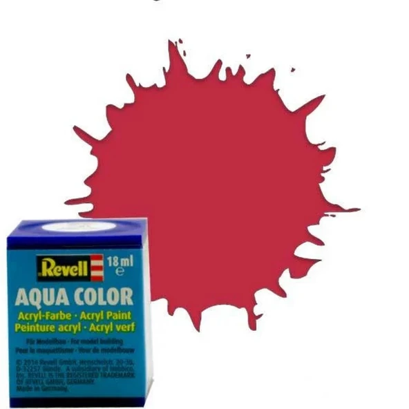 OMZ Aqua Color Carmine Red - Mat Boya- 18 ml Kız Erkek Çocuk Oyuncak Eğitici Oyuncaklar ürün görseli 1
