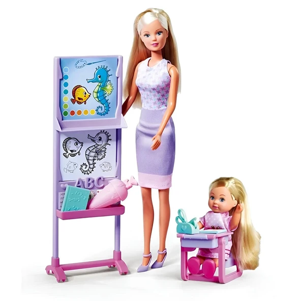 OMZ Steffi Love Okul Günü Kız Erkek Çocuk Oyuncak Eğitici Oyuncaklar ürün görseli 1