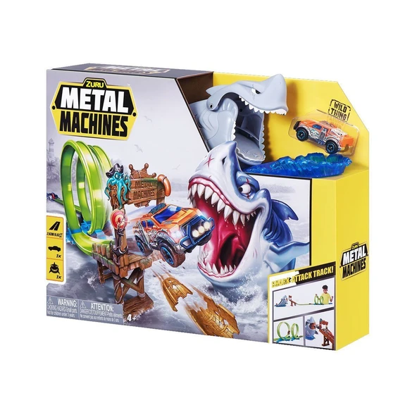 OMZ MEA04000 Metal Machines Shark Oyun Seti Kız Erkek Çocuk Oyuncak Eğitici Oyuncaklar ürün görseli 1