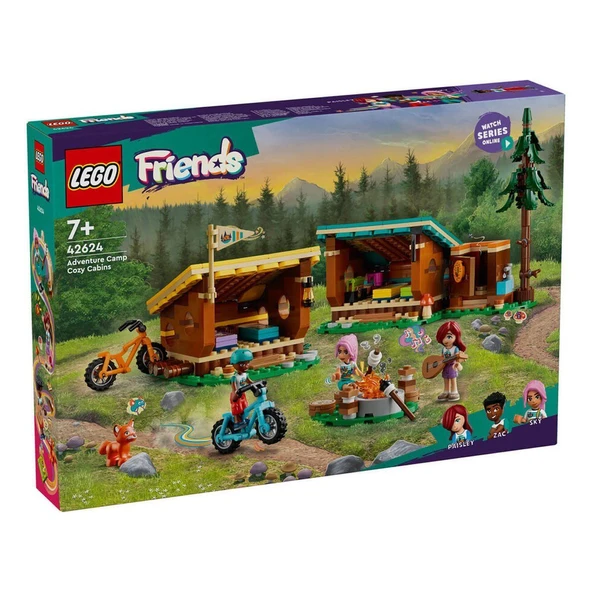 OMZ 42624 Lego Friends Macera Kampı Şirin Kulübeler 437 parça +7 yaş Kız Erkek Çocuk Oyuncak Eğitici Oyu ürün görseli 1