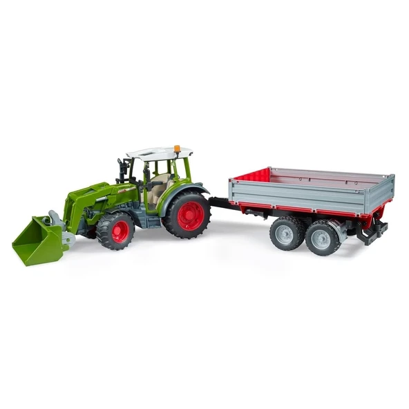 OMZ Fendt Vario 211 Kepçeli Traktör & Römork Kız Erkek Çocuk Oyuncak Eğitici Oyuncaklar ürün görseli 1