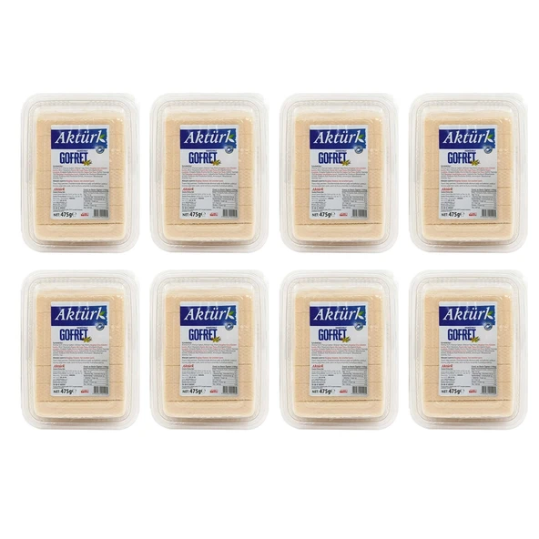 Aktürk Vanilyalı Gofret 475 gr x 8 Adet ürün görseli 1