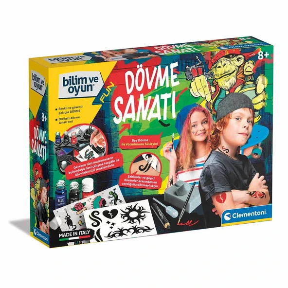 OMZ Bilim ve Oyun Dövme Sanatı Kız Erkek Çocuk Oyuncak Eğitici Oyuncaklar ürün görseli 1