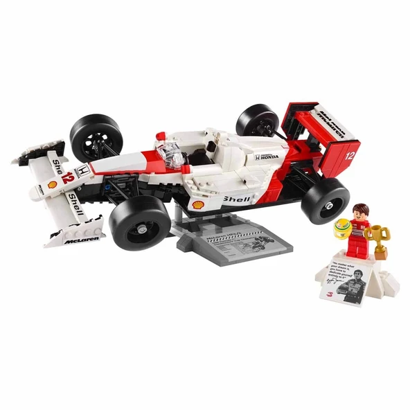OMZ LEGO Icons McLaren MP4/4 ve Ayrton Senna 10330 Kız Erkek Çocuk Oyuncak Eğitici Oyuncaklar ürün görseli 1
