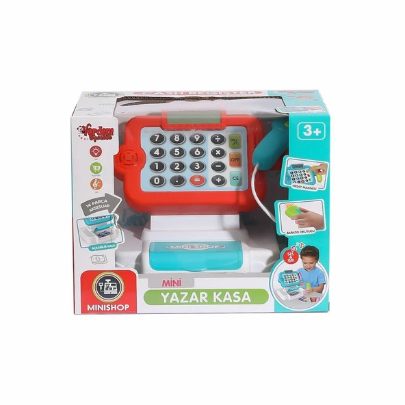 OMZ HUA-66105 Sesli ve Işıklı Dokunmatik Yazarkasa Kız Erkek Çocuk Oyuncak Eğitici Oyuncaklar ürün görseli 1