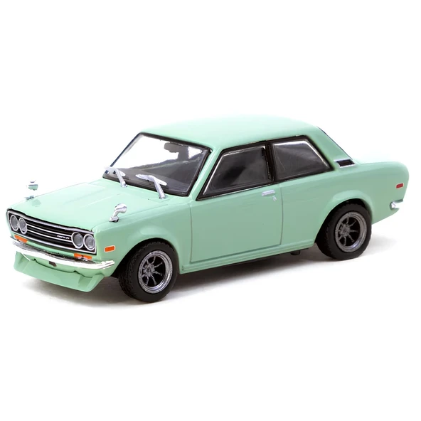 OMZ Tarmac Works 1/64 Datsun 510 Light Green Kız Erkek Çocuk Oyuncak Eğitici Oyuncaklar ürün görseli 1