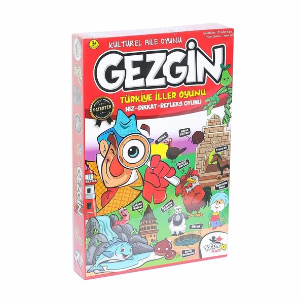 OMZ 2290 Gezgin Türkiye İller Oyunu Kız Erkek Çocuk Oyuncak Eğitici Oyuncaklar ürün görseli 1