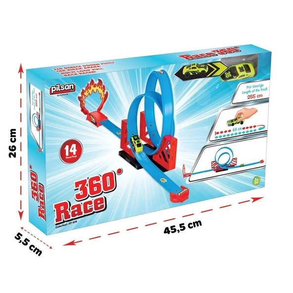 OMZ 07 678 Pilsan Race 360 Yeşil Kız Erkek Çocuk Oyuncak Eğitici Oyuncaklar ürün görseli 1