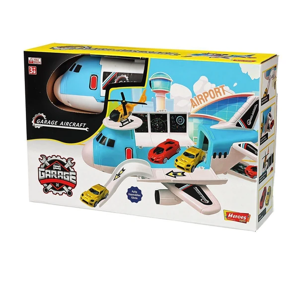 OMZ ERN-2012 Heroes Toys Uçak Garaj Seti Kız Erkek Çocuk Oyuncak Eğitici Oyuncaklar ürün görseli 1