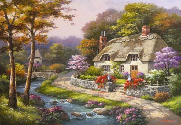Anatolian 500 Parça Konakta İlkbahar Puzzle ürün görseli 1