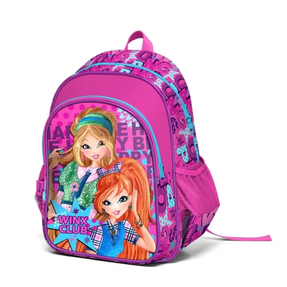 Winx Kabartmalı ve Simli Okul Çantası 63283 ürün görseli 1