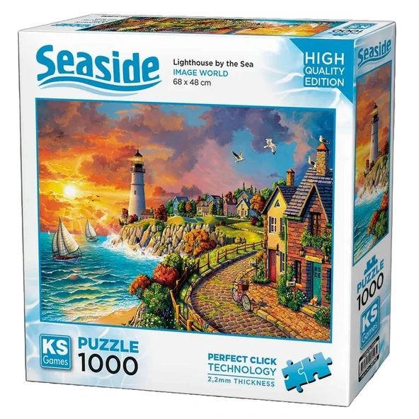 OMZ KS Games Lighthouse by the Sea Puzzle 1000 Parça 20758 Kız Erkek Çocuk Oyuncak Eğitici Oyuncaklar ürün görseli 1