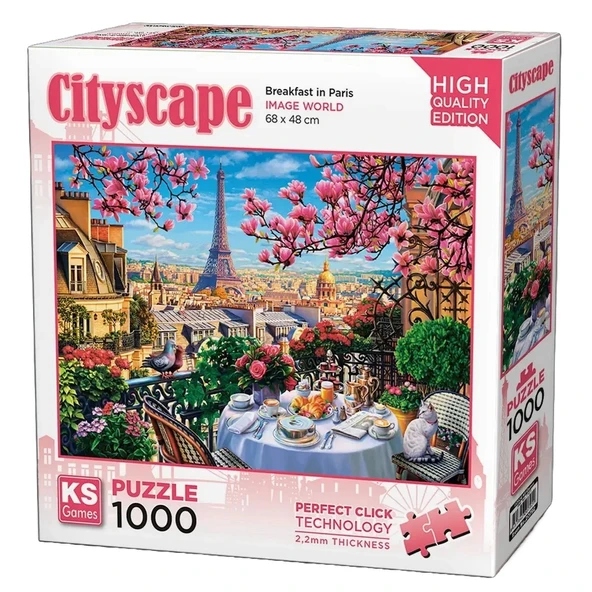 OMZ KS Games Breakfast In Paris Puzzle 1000 Parça 20792 Kız Erkek Çocuk Oyuncak Eğitici Oyuncaklar ürün görseli 1