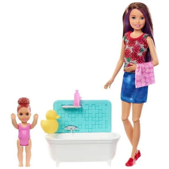 OMZ Barbie Bebek Bakıcılığı Oyun Seti Kız Erkek Çocuk Oyuncak Eğitici Oyuncaklar ürün görseli 1