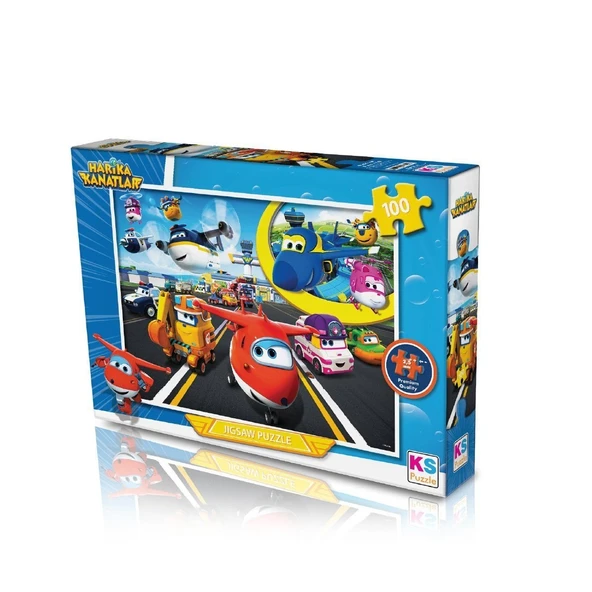 OMZ HK714 KS, Harika Kanatlar / 100 Parça Puzzle Kız Erkek Çocuk Oyuncak Eğitici Oyuncaklar ürün görseli 1