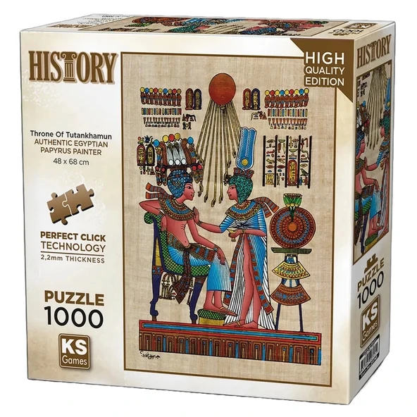 OMZ KS Games Papirus Throne of Tutankhamun Puzzle 1000 Parça 20743 Kız Erkek Çocuk Oyuncak Eğitici Oyunc ürün görseli 1