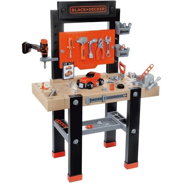 OMZ Smoby Black Decker Bricolo Ultimate Çalışma Tezgahı 360730 Kız Erkek Çocuk Oyuncak Eğitici Oyuncakla ürün görseli 1