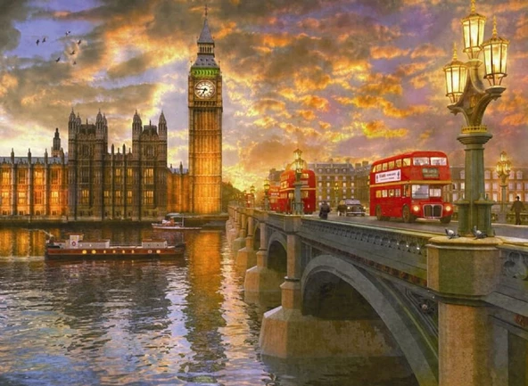 Anatolian 1000 Parça Londra Da Günbatımı Puzzle ürün görseli 1