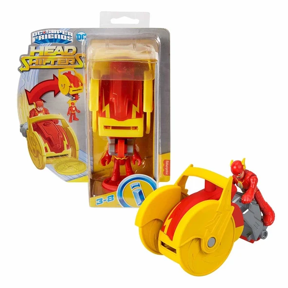 OMZ Imaginext DC Super Friends Head Shifters HGX78 Kız Erkek Çocuk Oyuncak Eğitici Oyuncaklar ürün görseli 1