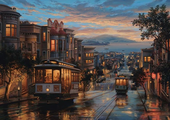Anatolian San Francisco Sokakları 1500 Parça Puzzle ürün görseli 1