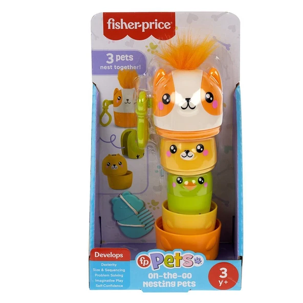 OMZ HXP17 Fisher-Price Taşınabilir Sevimli Dostlar Kız Erkek Çocuk Oyuncak Eğitici Oyuncaklar ürün görseli 1