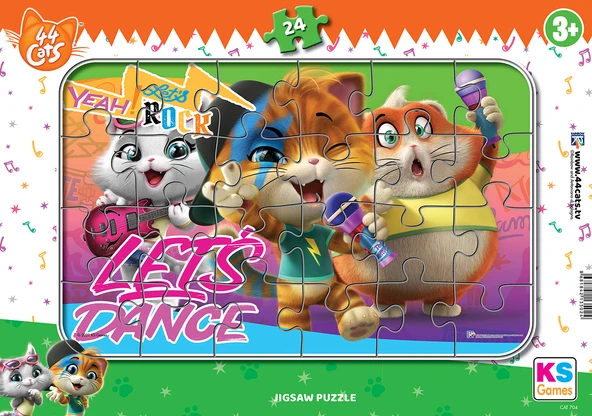 KS Puzzle 24 Parça 44 Cat Frame Puzzle - Resim 2