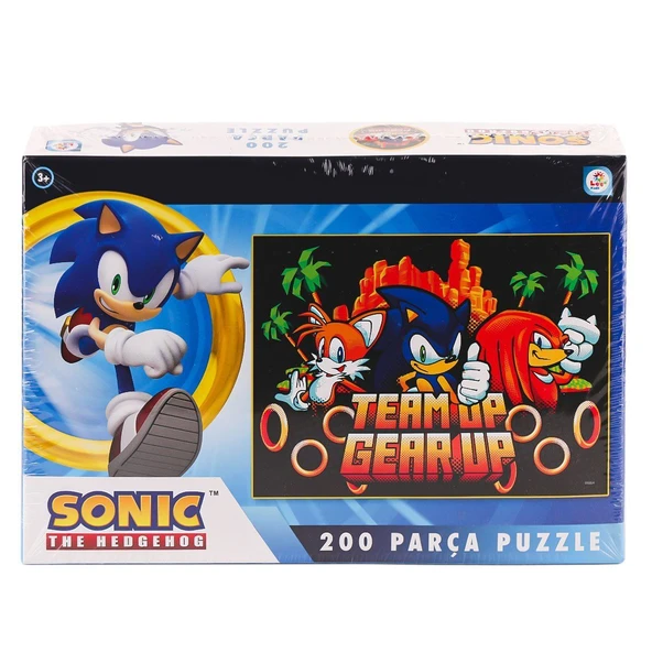 OMZ SO0053 Sonic 200 Parça Puzzle -Laçokids Kız Erkek Çocuk Oyuncak Eğitici Oyuncaklar ürün görseli 1