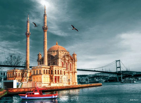 Anatolian Ortaköy Cami Nostalji 1000 Parça Puzzle ürün görseli 1