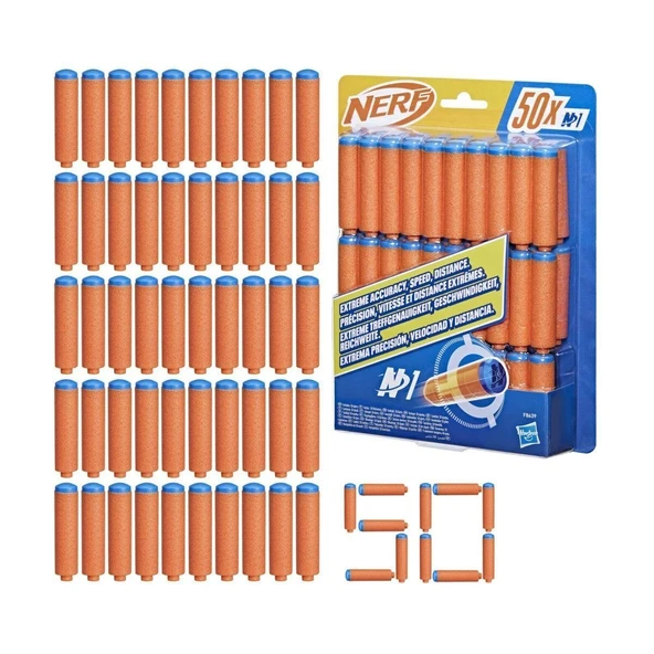 OMZ F8639 Nerf N Serisi Dart 50li Yedek Paket Kız Erkek Çocuk Oyuncak Eğitici Oyuncaklar ürün görseli 1