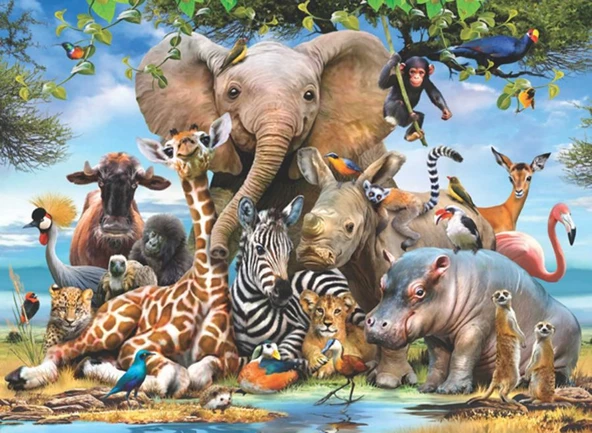 Anatolian 1043 - 1000 Parça Gülümse Puzzle (Africa Smile) ürün görseli 1