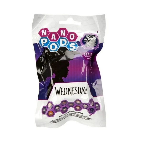 OMZ Wednesday Nano Kapsül Figür Sürpriz Paket Kız Erkek Çocuk Oyuncak Eğitici Oyuncaklar ürün görseli 1