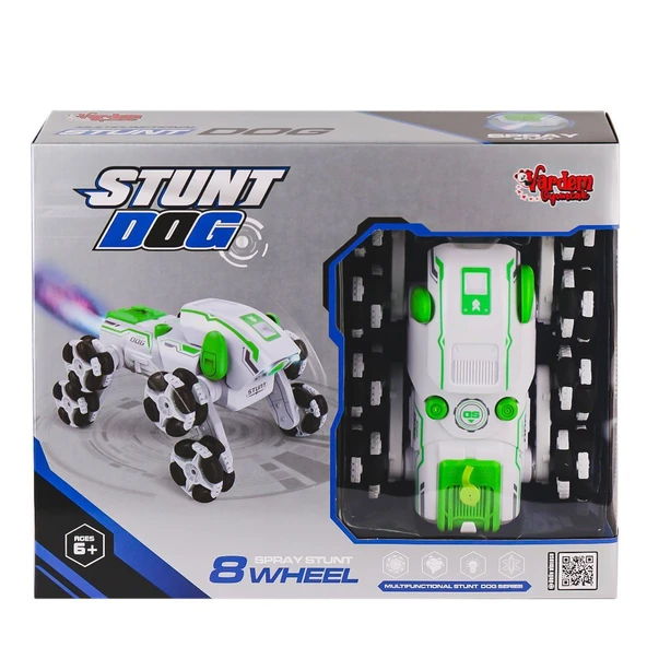 OMZ SYR-666-820 Kumandalı Buharlı 8 Teker Stunt Köpek Araba -Vardem Oyuncak Kız Erkek Çocuk Oyuncak Eğit ürün görseli 1